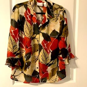 Alfred Dunner sheer blouse